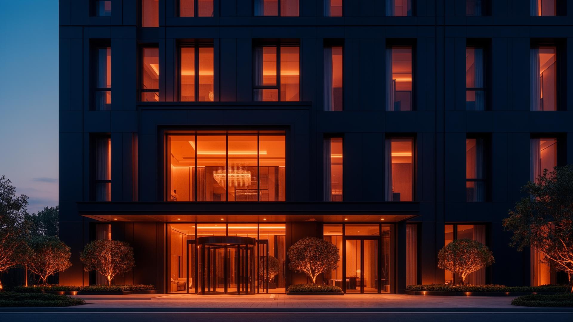 İstanbul'da Şenol İnşaat tarafından yenilenen modern bina cephesi
